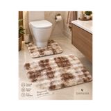 Savana Kaymaz Taban Peluş Banyo Paspası 2'li Klozet Takımı 60*50 - 60*90