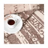 Savanna DESENLI%100 Pamuk Pamuk Battaniye, Kahverengi, Tek Kişilik - 0 Siyah - --