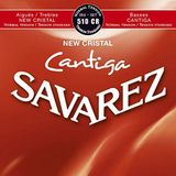 Savarez Klasik gitar telleri, New Cristal Cantiga 510CR standart tension kırmızı - set