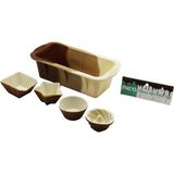 Savarga 13PCS Silikon Muffin - Baton Kek Kalıp Set BATON=11.5X25CM 3er Rüzgar Gülü - Yuvarlak - Yıldız - D.gen (4801)