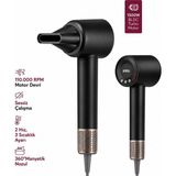 Savarga Gri Bldc Turbo Motor Saç Kurutma - Şekil Makinesi 1500W 3-Kdm.hız 4-Kdm.ısıayar=sıcak-Ilık-Hafif-Soğuk SHD-1739 (4801)