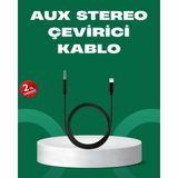 Savarga Lightning To 3.5mm Aux Ses Dönüştürücü Kablo 1 Metre Stereo Uyumlu