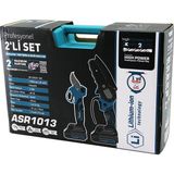 Savarga Profesyonel 2 Pcs Set 6 Inç - 8 Inç Budama Dal Kesme Testere=şarjlı - Zincirli + Bağ Makası Kömürlü 18V-1500MAH Akü ASR-1013 (4801)