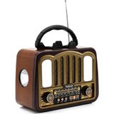 Savarga Şarjlı - Nostalji Bluetooth Ibreli Fm Radyo Mp3 USB - Tf Player Speaker PL-4702 (4801)
