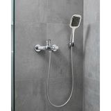 Savarga Siyah Duş Seti El Duşu Başlığı Spiral Hortum Dayanıklı Banyo Duş Aksesuarı