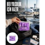 Savarga Taşınabilir 5’li Seyahat Banyo Seti Şampuanlık Sprey Krem Kutusu Yeni Nesil