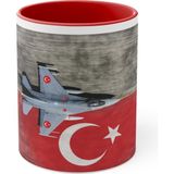 Savaş Uçağı Temalı Kişiye Özel Isim Baskılı Bardak - 08 Kırmızı