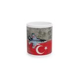 Savaş Uçağı Temalı Kişiye Özel İsim Baskılı seramik Kupa Bardak