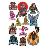 Savaşçı Kadın Sticker Set-1 12 Parça Telefon, Tablet, Defter, Laptop Sticker