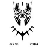 Savaşçı Maskesi Yapışkanlı Stencil Süsleme Ve Boyama Kalıbı