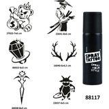Savaşçı Ve Hazine Spray Tattoo Geçici Dövme Yapma Seti Sprey Dövme Kiti