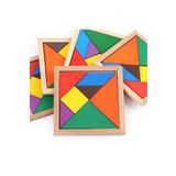 SAVAŞGRUP Ahşap Tangram Zeka Gelişim Eğitici Oyuncak Mini Boy