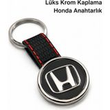 SAVEK Premium Honda Anahtarlık Krom Kaplama Oto Anahtarlık Metal Gövde Honda Araba Anahtarlık - Parlak Metalik