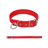 Savex Dokuma Kopek Boyun Tasmasi Kirmizi 3*60 Cm