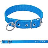Savex Dokuma Köpek Boyun Tasması Mavi 4*70 cm - 4 x 70 cm