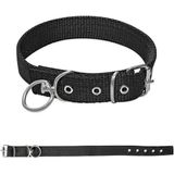 Savex Dokuma Köpek Boyun Tasması Siyah 2.5*50 cm - 2,5 x 50 cm
