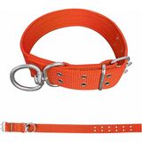 Savex Dokuma Köpek Boyun Tasması Turuncu 5*80 cm - 5 x 80 cm