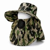 Savex Ense Korumalı Outdoor Şapka - Maskeli - Kamuflaj (M-8)- Savex