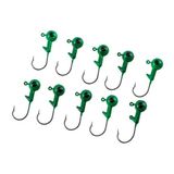 Savex Jighead - Zoka - Kurşunlu Olta Iğnesi - (Xh-A 02) - Yeşil - 6 gr - 10 Adet