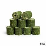Savex Sazan Yemi - Delikli Küspe - Mısır - Silindir - Yeşil - 1 kg Paket
