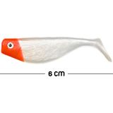 Savex Silikon Balık Yem - DFT - 6cm - Kırmızı/Beyaz (141-3017) - Çok Renkli - 6 Cm