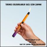 Savex Uyguna-Yakala Turuncu Doldurulabilir Gazlı Uzun ÇAKMAK-YKT.272