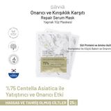 Savia Repair Serum Kağıt Maske | %75 Centella Asiatica + Niacinamide + Peptit Kompleksi | Onarıcı ve Yatıştırıcı Kore Yüz Bakım Maskesi
