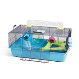 Savic Hamster Sky Metro Kafesi (80x50x50h) Navy Blue: Tünelli, Geniş, Suriye Hamster Kafesi