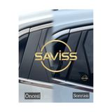 Saviss Renault Clio5 1.kalite 3m Bant Kapı Direk Seti Maun Kaplama ,dış Cam Çıta Kaplama,piano Black Siyah