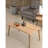 Savita Home Ahşap Orta Sehpa Kare - 90X50X42 cm - Ceviz