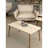 Savita Home Ahşap Orta Sehpa Kare - 90X50X42 cm - Traverten