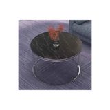 Savita Home Orta Sehpa Tekli Gümüş Lux Special - 70 Çap x 50 cm - Bendir - Gümüş