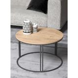Savita Home Orta Sehpa Tekli Lux Special - 70 Çap x 50 cm - Ceviz