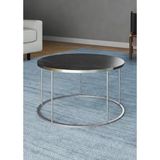 Savita Home Orta Sehpa Terra Lüx Gümüş - 70 Çap x 46 cm - Bendir
