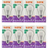Şavk 12W 4000K (Günışığı) E27 Duylu LED Ampul (8 Adet) - Gün Işığı