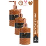 Savon De Royal Eden's Pearl Luxury Sıvı Sabun 500 ml 3 Adet | Yasemin, Amber, Vanilya | Vegan, Nemlendirici