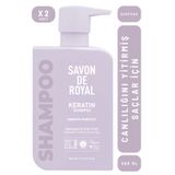Savon De Royal Keratin Canlılığını Yitirmiş Saçlar İçin Pürüssüz Etkili Şampuan 500 ml 2 adet