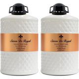 Savon de Royal Luxury Vegan Sıvı Sabun White Pearl 2,5 lt, Misk, Vanilya (2 paketi)