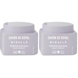 Savon De Royal Miracle Saç Bakım Maskesi 250 ml | Canlılığını Yitirmiş Saçlar | Pürüzsüz Etkili | Keratin Yağı (2 paketi)