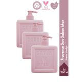 Savon De Royal Provence Luxury Sıvı Sabun Mor 500 ml 3 Adet | Kremsi Vanilya | Vegan, Nemlendirici