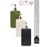 Savon De Royal Savon Pur Luxury Sıvı Sabun Karma Paket 500 ml 3 Adet |Yeşil, Siyah, Beyaz| Vegan, Nemlendirici