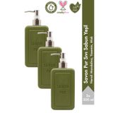 Savon De Royal Savon Pur Luxury Sıvı Sabun Yeşil 500 ml 3 Adet |Mandalina, Yasemin, Misk | Vegan, Nemlendirici