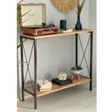 Savran Home Iki Ahşap Raflı Minimalist Dresuar- Ceviz