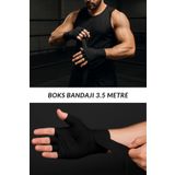 SAVUR Boks Bandajı 2'Li Profesyonel Kickboks Muay Thai 3.5 Metre Elastik Üstün Kalite Spor Bandaj