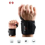 SAVUR Fitness Ağırlık Bilekliği - Crossfit Wraps - Pro Spor Bileklik Siyah