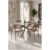 Sawoli Home Sima Seramik Yemek Masası 80x120 cm