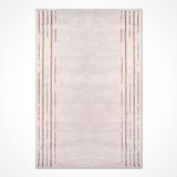 Sawyer Krem Çerçeveli Modern Geometrik Etnik Desenli Boho Makinada Yıkanabilir Hafif Hav Toz Vermez Leke Tutmaz Kaymaz Taban Dijital Makine Baskı Halı Oturma Odası Salon Yolluk Koridor Mutfak Halısı