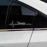 Saxo Yan Cam Sticker Oto Kapı Çıkartma Tuning oto 20 cm x 7 cm yazı 79
