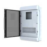 Sayaç Kutusu 15 Sigortalı Monofaze/Trifaze Sıva Üstü Sayaç Kutusu IP65 35.5 x 56 x 14.3 cm POLİ 017
