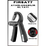 Sayaçlı Ayarlanabilir El Yayı 5-60 kg | El Bilek Parmak Önkol Kas Güçlendirici Egzersiz Aleti | Egzersiz Bilek Ön Kol Güçlendirme Aleti - 1 Adet - Siyah